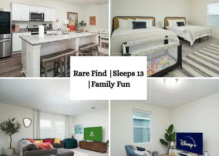 Rare Find Sleeps 13 Family Fun