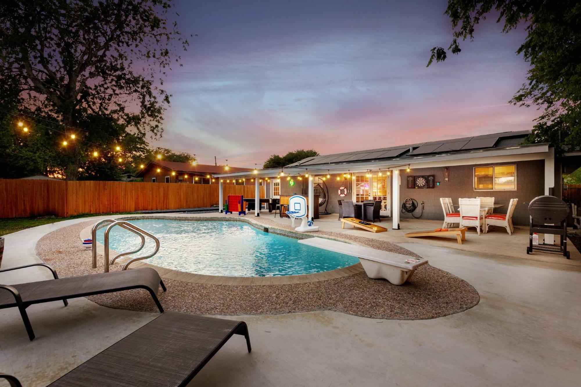 With Pool And Games In